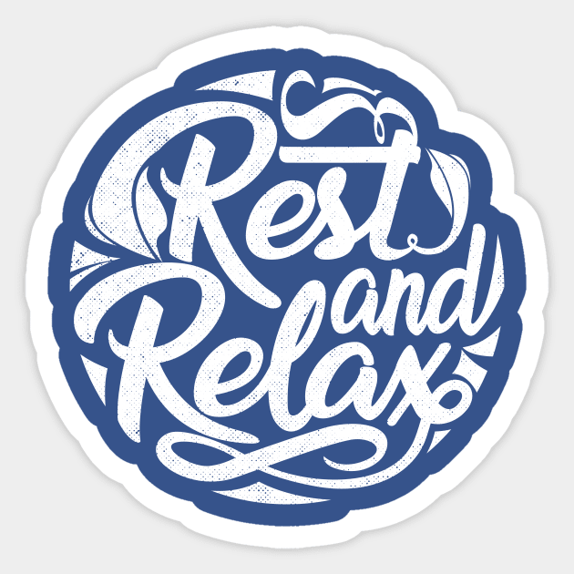 Rest and Relax Sticker by artlahdesigns